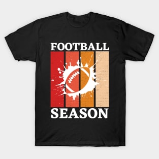 Vintage Football Season Football Mom Funny Thanksgiving Gift For Women T-Shirt